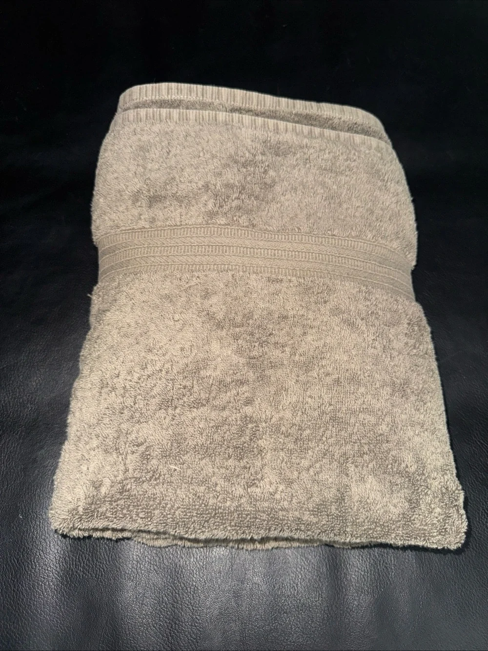 LRL Lauren Ralph Lauren Bath Towel - 50x30 100% Cotton Tan Gray